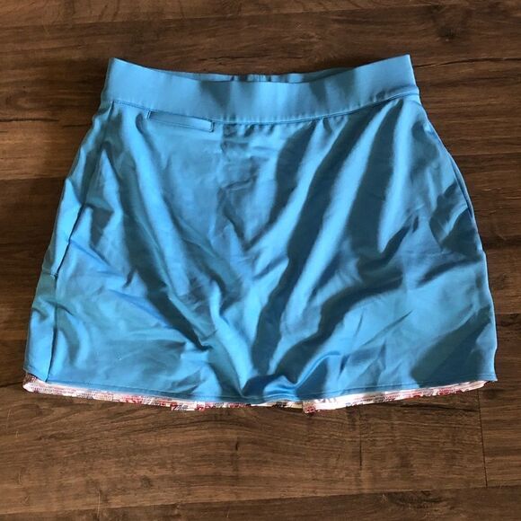Adidas Clima Cool turquoise blue skort size 4 - Picture 1 of 9
